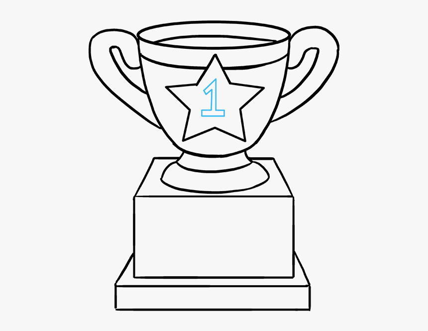 How To Draw Trophy - Father's Day Trophy Printable, HD Png Download, Free Download