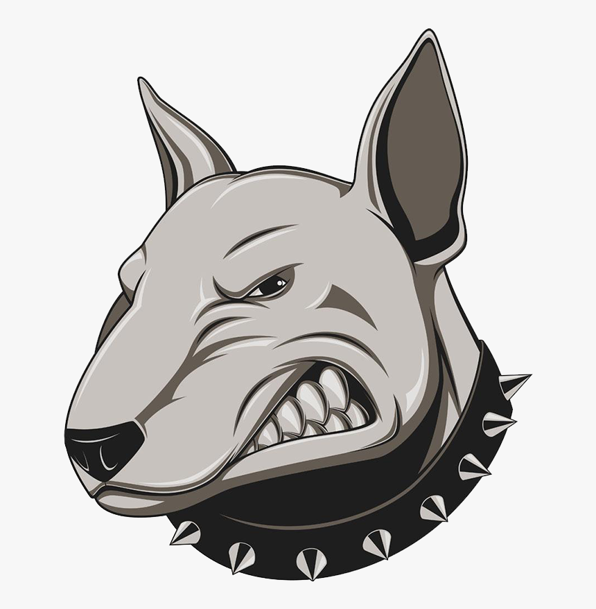 Bulldog Vector Graphics Royalty-free Illustration Dog - Bull Terrier Angry, HD Png Download, Free Download