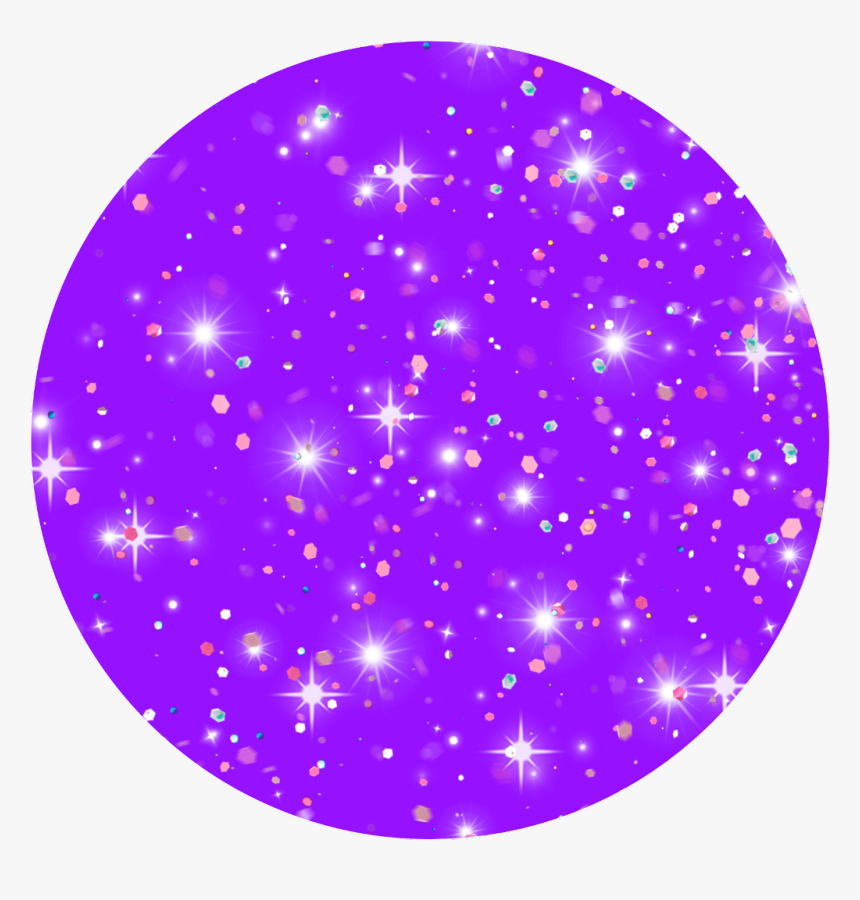 #purple #glitter #confetti #darkpurple #circle #purplecircle - Circle, HD Png Download, Free Download