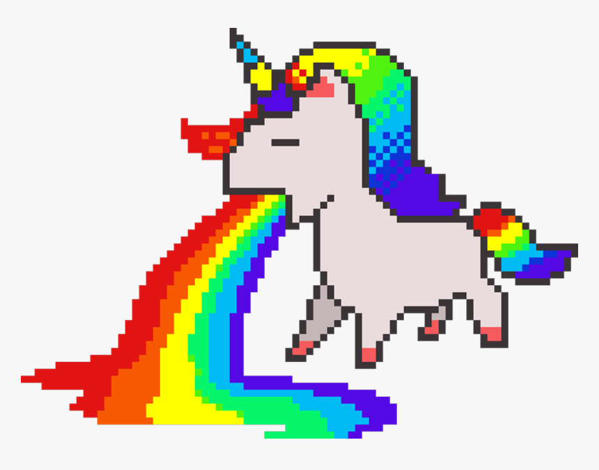 Pixel Art Cute Unicorn, HD Png Download, Free Download