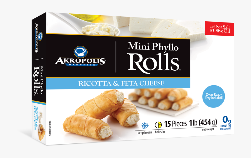 3d Box Mini Rolls Usa 454g Cheese - Akropolis Mini Rolls Banner, HD Png Download, Free Download