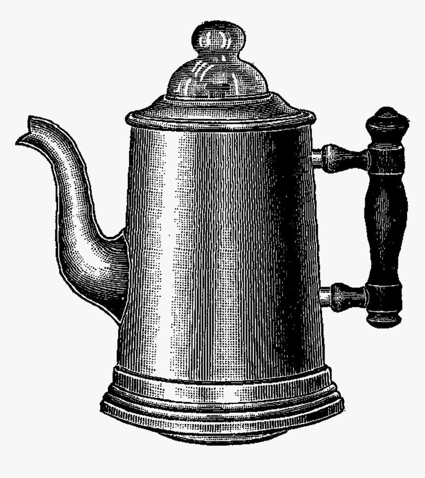 Vintage Coffee Pot Clip Art Clip Art- - Coffee Pot Vintage Png, Transparent Png, Free Download