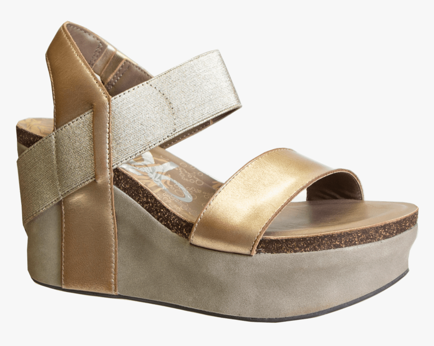 Bushnell In Gold Wedge Sandals"
 Class= - Otbt Bushnell Wedge, HD Png Download, Free Download
