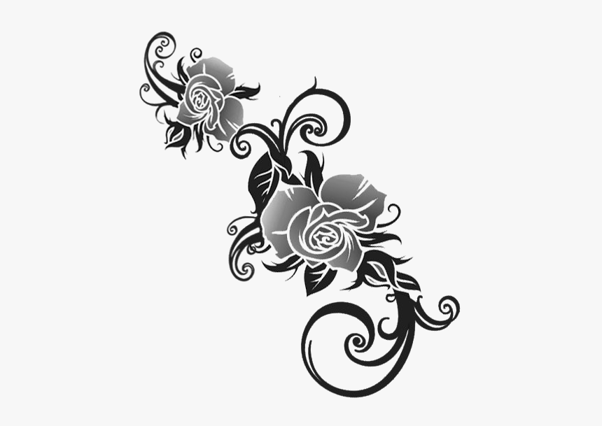 Rose Tattoo Transparent Background Png - Transparent Background Tattoo Png Transparent, Png Download, Free Download