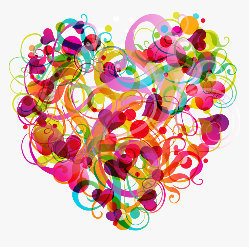 Clip Art Abstract Clip Art - Heart Stickers Transparent Background, HD Png Download, Free Download