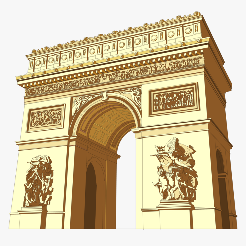Transparent Arc De Triomphe Clipart - Roman Architecture Triumphal Arch, HD Png Download, Free Download