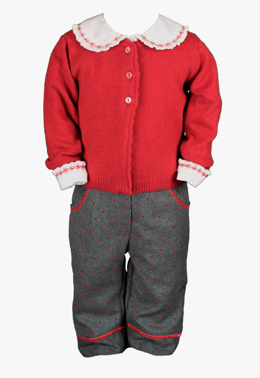 Mathilda Red Dots Outfit - Cardigan, HD Png Download, Free Download