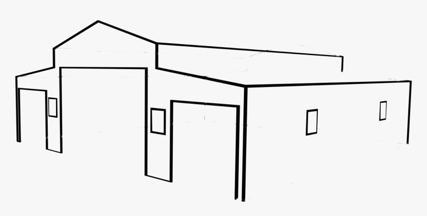 Barn Trim Black - Line Art, HD Png Download, Free Download