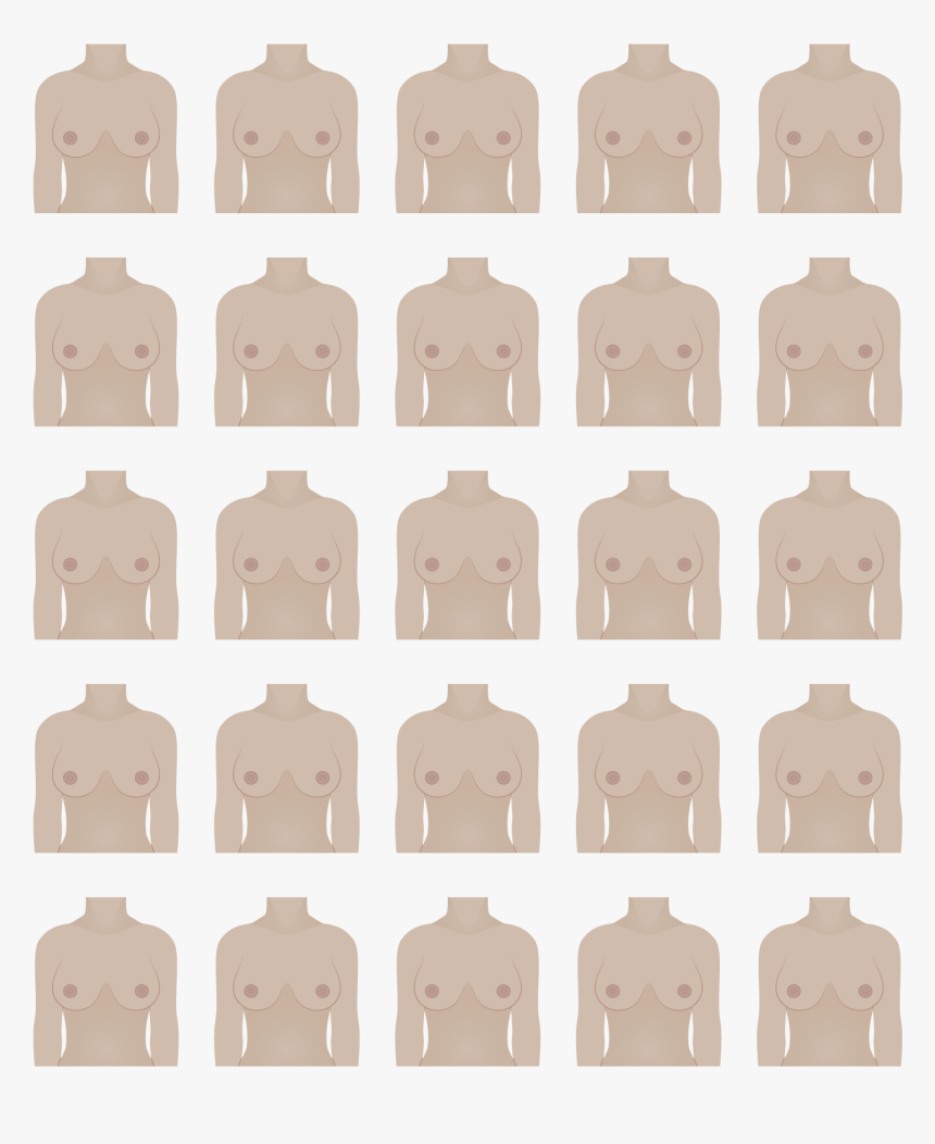 Side Set Breasts - Boob Shapes, HD Png Download - kindpng