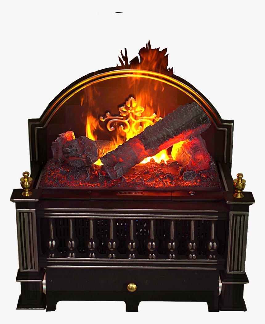 Transparent Fire Effect Png - Vintage Electric Fireplace Insert, Png Download, Free Download