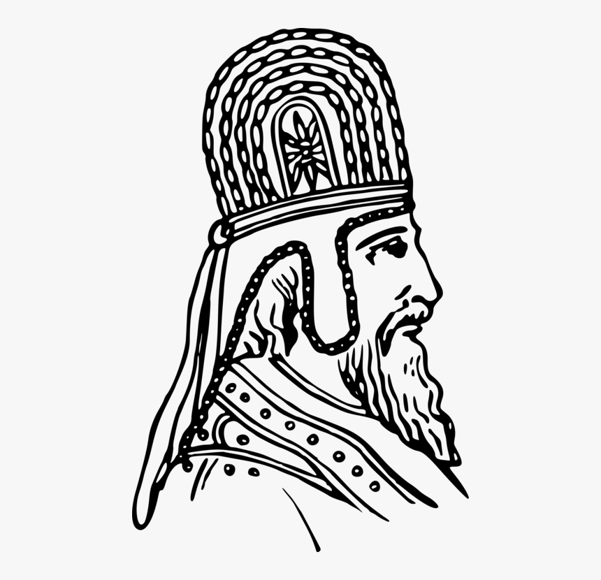 Line Art,head,art - Persian People Drawing, HD Png Download, Free Download