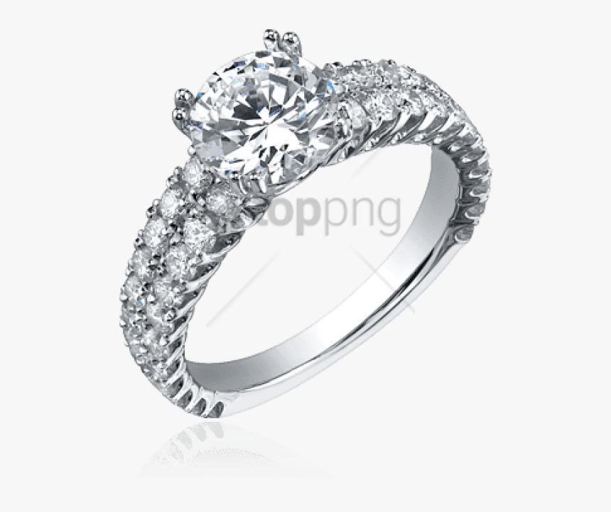 Transparent Wedding Rings Png - Transparent Background Diamond Ring Png, Png Download, Free Download