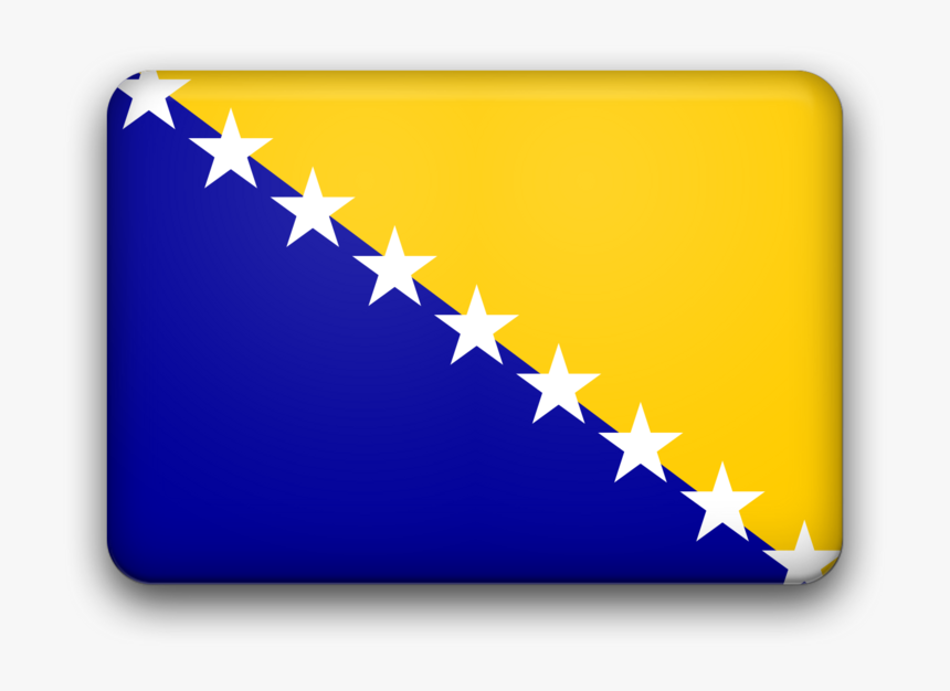 Bosnia And Herzegovina Flag Picture - 00387 Country Code, HD Png Download, Free Download