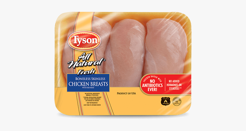 Tyson Boneless Skinless Chicken Breast, HD Png Download, Free Download