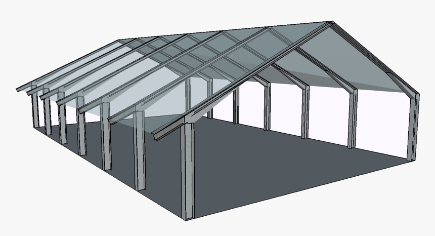 The Rigid Beam Series Is An I-beam Style Truss Building, - Building, HD Png Download, Free Download