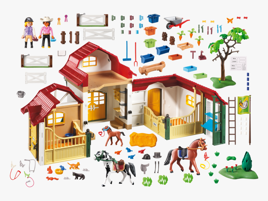 Transparent Horse Barn Clipart - Playmobil Horse Farm 6926, HD Png Download, Free Download