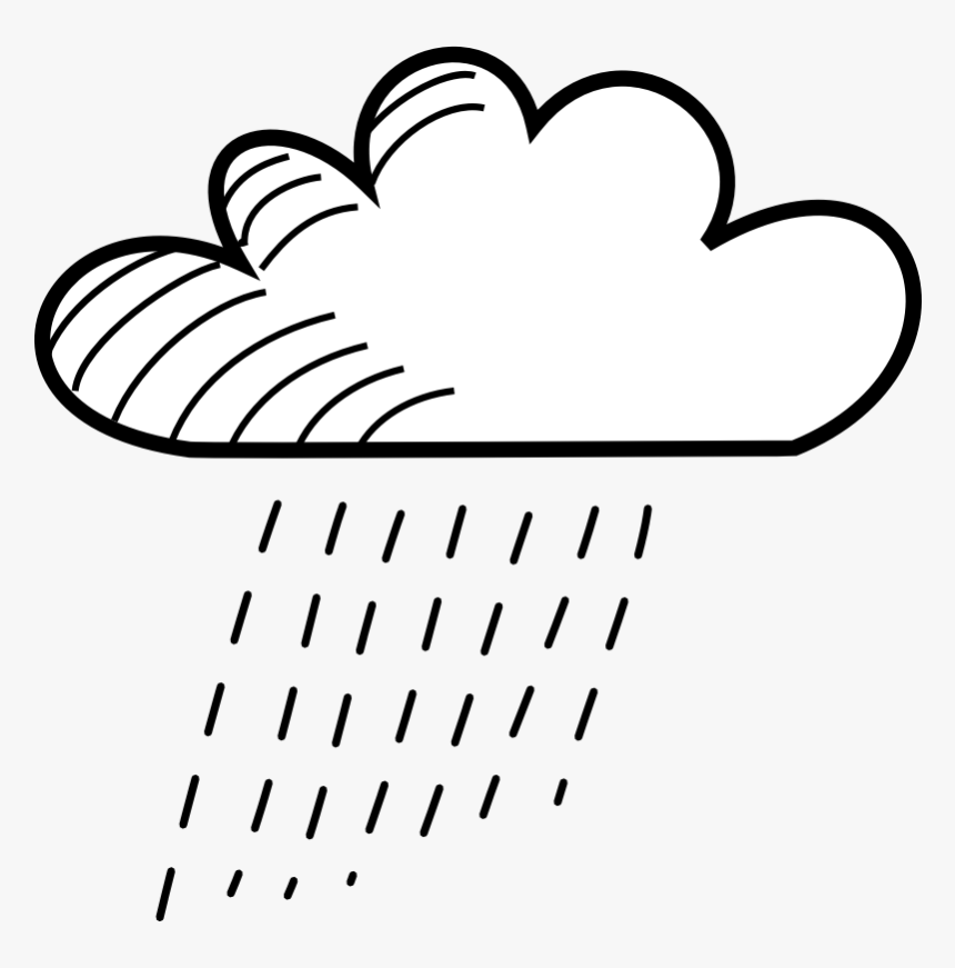 Rainy Cloud Drawing, HD Png Download, Free Download