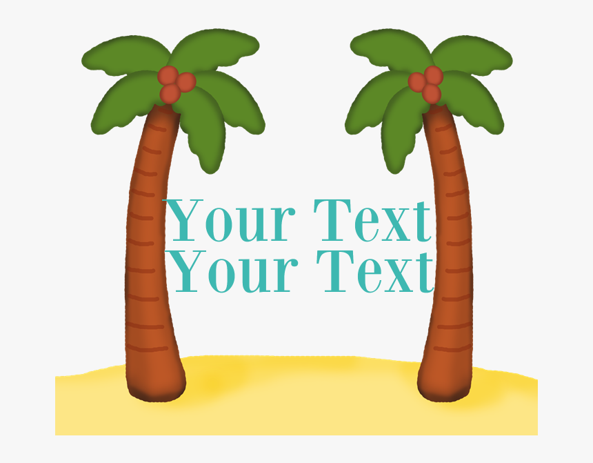 Transparent Palm Tree Png Clipart - Cartoon, Png Download, Free Download