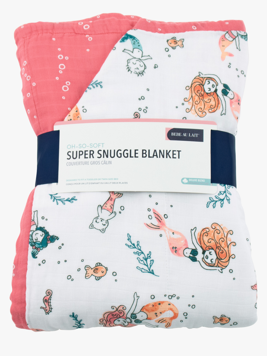 Mermaid Bubbles Luxury Muslin Super Snuggle Blanket - Elephant, HD Png Download, Free Download