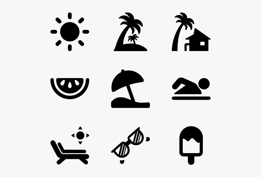 Beach Icons, HD Png Download, Free Download