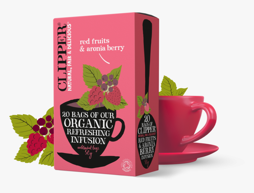 Organic Red Fruit Aronia Berry Infusion - Clipper Tea Red Fruits, HD Png Download, Free Download