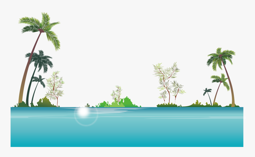 Stock Photography Royalty-free Illustration - Beach Scene Vector Background, HD Png Download, Free Download