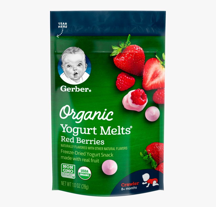 Red Berries - Organic Yogurt Melts Gerber, HD Png Download, Free Download