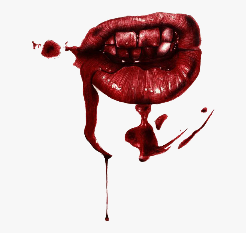 #@vampirs #halloween #blood #lips - Bloody Teeth Png Transparent, Png Download, Free Download