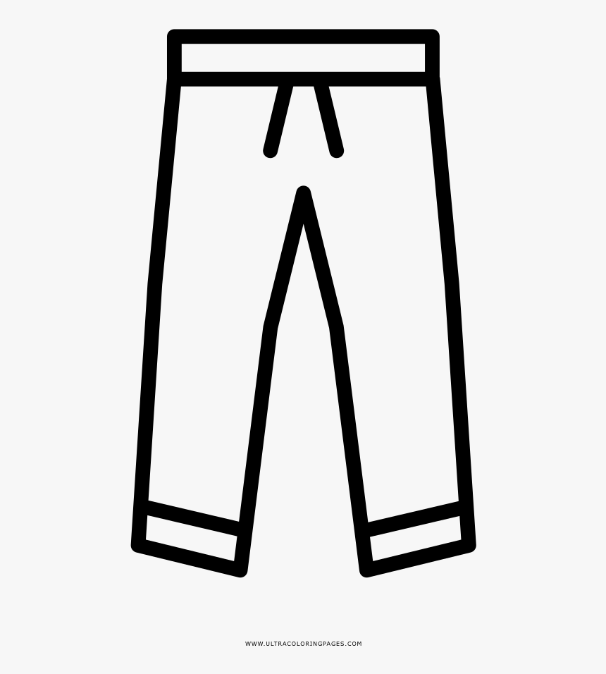 Pants Coloring Page - Раскраска Для Малышей Брюки, HD Png Download, Free Download