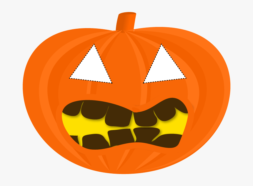 Halloween Pumpkin Mask Template Clipart , Png Download - Pumpkin Printable Mask For Halloween, Transparent Png, Free Download