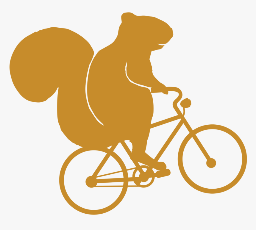 Squirrel On A Bike Clip Art, HD Png Download, Free Download