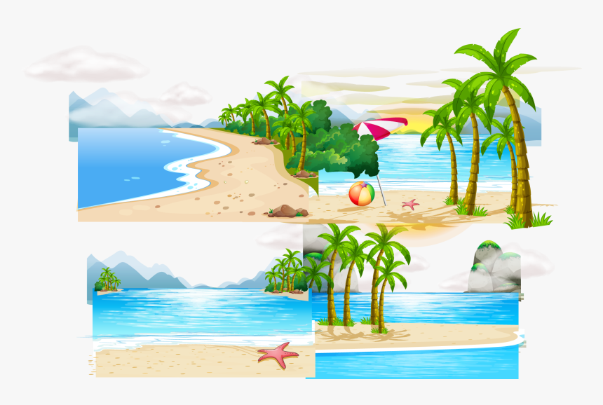 Transparent Hit Clipart - Imagenes De Playas Para Dibujar, HD Png Download, Free Download