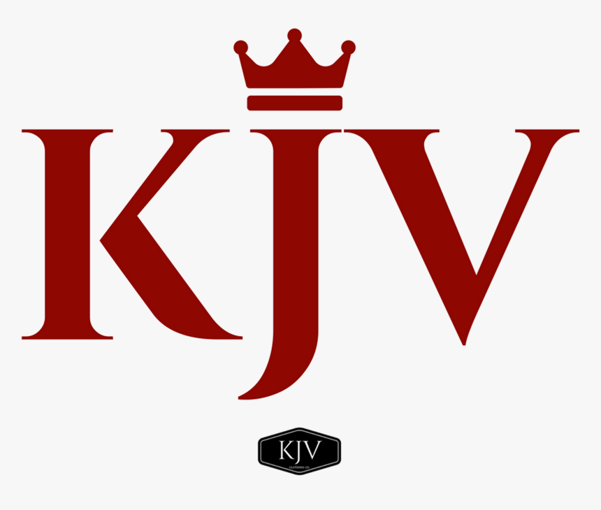 Kjv Bible Apparel Kjv Logo Red W/ Crown - Kjv Bible Transparent Background, HD Png Download, Free Download