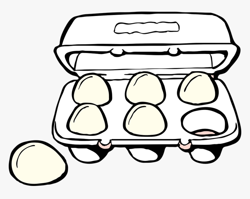 Tray Of Egg Clipart - Egg Carton Clipart, HD Png Download, Free Download