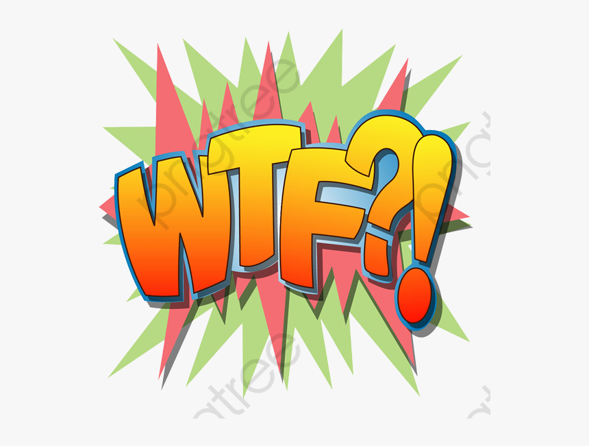 Color Cartoon Shocking - Wtf Graphic, HD Png Download, Free Download