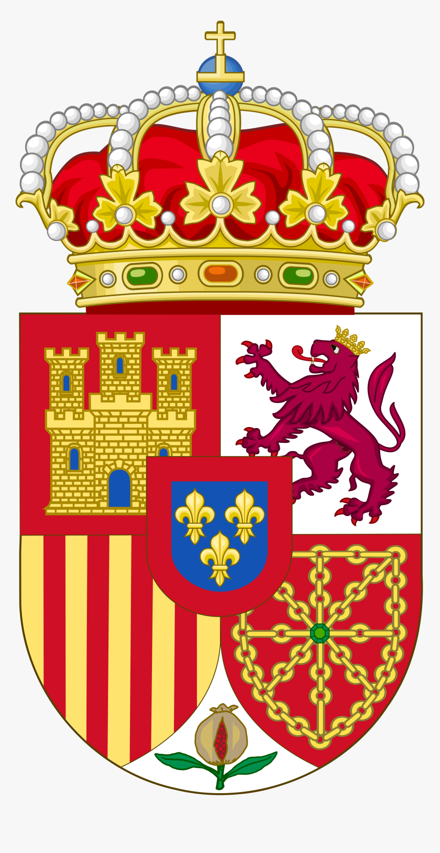 Spain Crown Png - Spain Flag Symbol Png, Transparent Png, Free Download