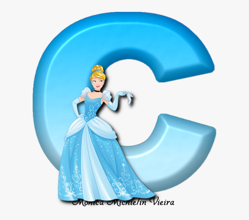 Alfabeto Cinderela Princesa Disney Png - Cinderella Alphabet Letters, Transparent Png, Free Download
