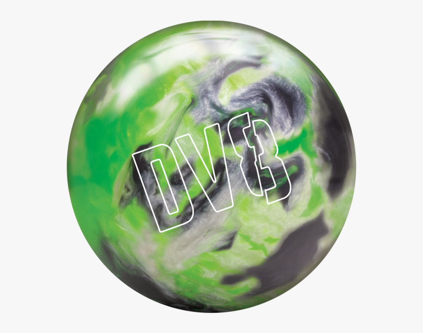 Lime Luster Spare Front - Dv8 Frequency Bowling Ball, HD Png Download, Free Download