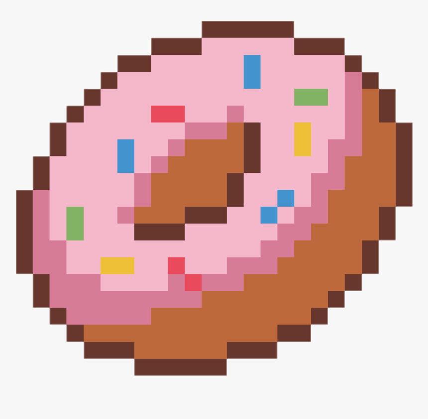 Transparent Dona Png - Pixel Art Donut, Png Download, Free Download