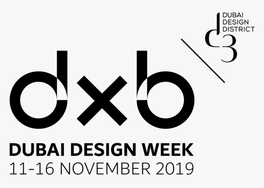 Dxbdw2019 Logo With Date Black 1 - Dubai Design Week 2019, HD Png Download, Free Download