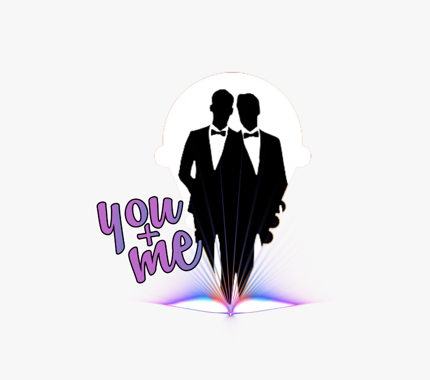 Transparent Gay Couple Png - Two Grooms Silhouette, Png Download, Free Download