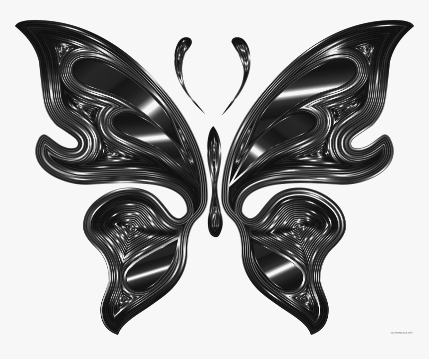 Transparent Butterfly Clipart Png Black And White - Butterfly Drawing Transparent, Png Download, Free Download
