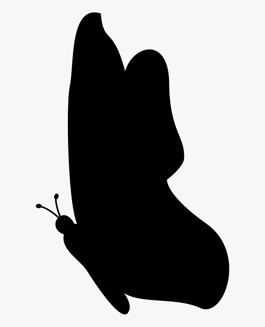 Black Butterfly Silhouette Png, Transparent Png, Free Download