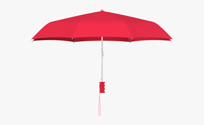Compact Frame Red Umbrella Side View - Umbrella, HD Png Download, Free Download