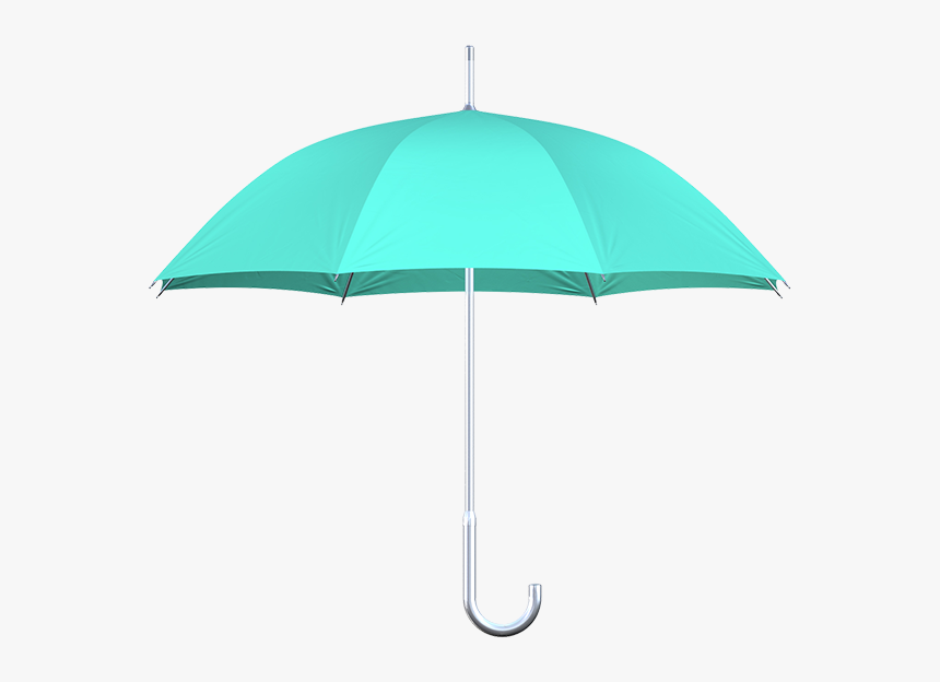 Aluminum Frame Mint Umbrellas Side View - Umbrella, HD Png Download, Free Download