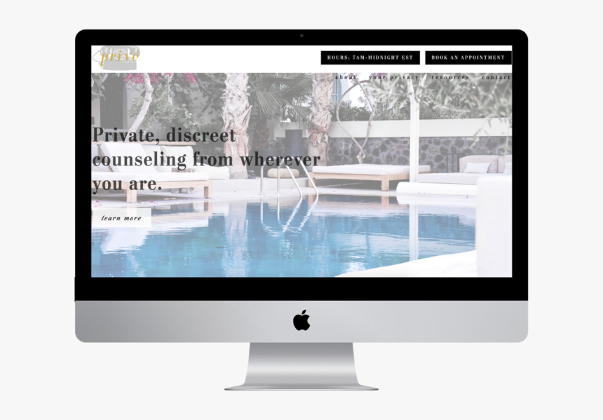 Prive Luxury Website Example - Swimming Pool, HD Png Download, Free Download