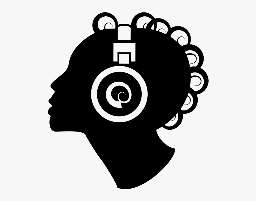 Indie Music Ny - Woman Headphones Silhouette, HD Png Download, Free Download
