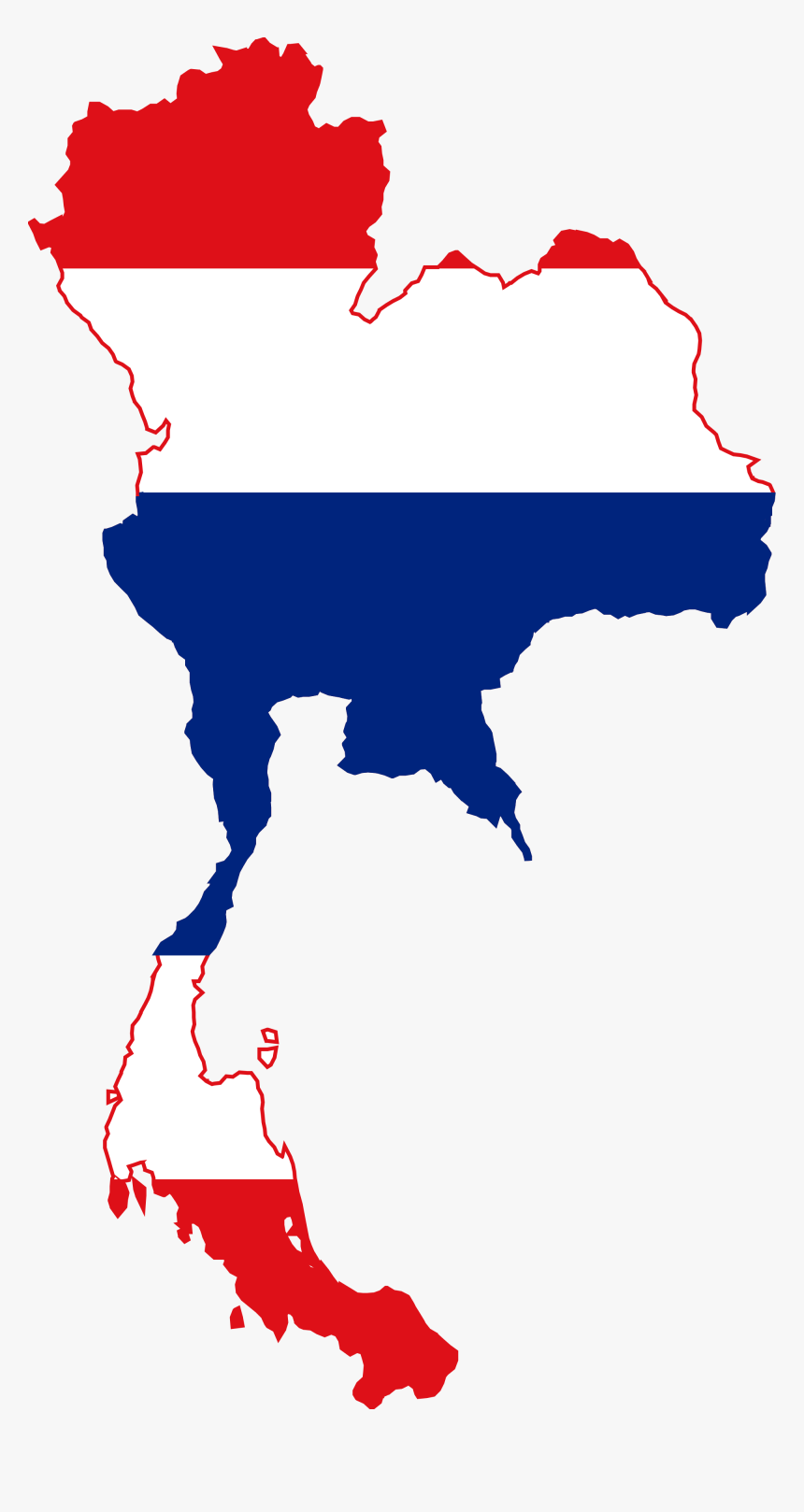 Thumb Image - Thailand Flag Map, HD Png Download, Free Download