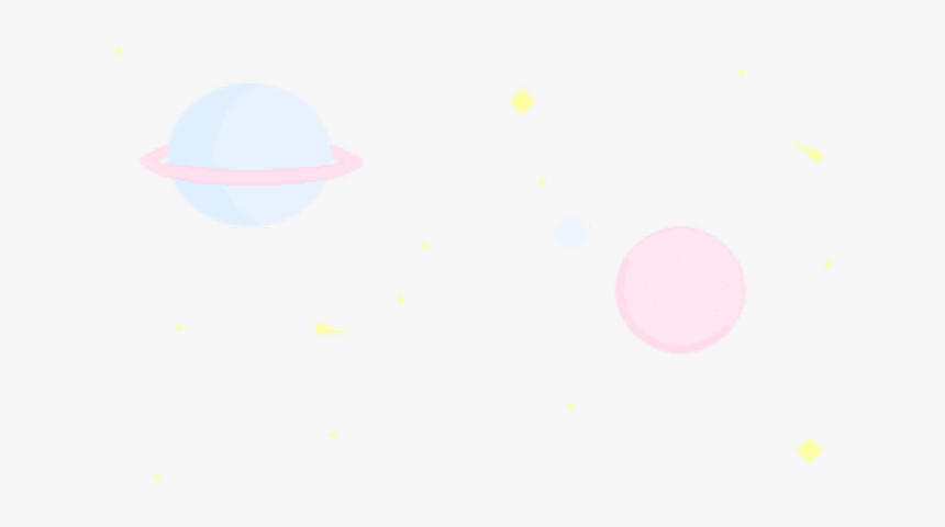 Planets Space Stars Constellation Cute Galaxy Kawaii - Circle, HD Png Download, Free Download