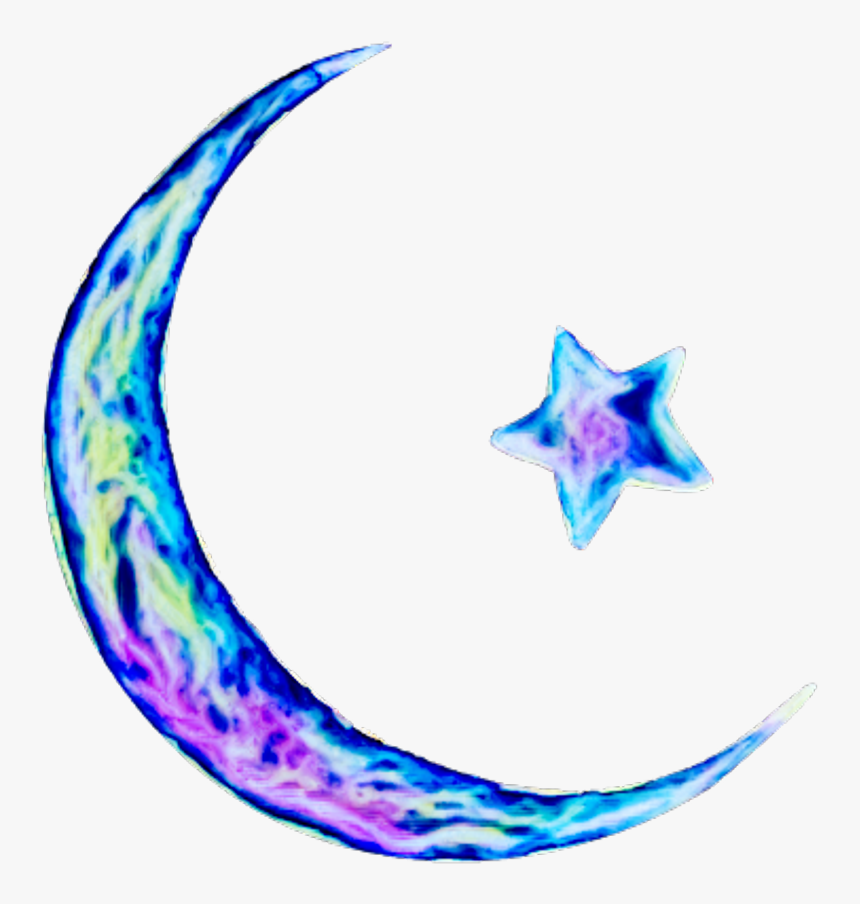Moonandstars Star Moon Galaxy Stickers Freetoedit, HD Png Download, Free Download